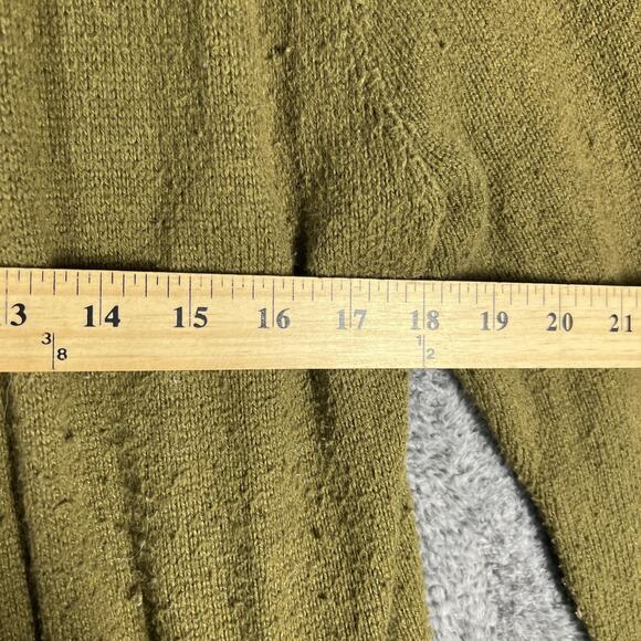 BP Sweater Womens Small Olive Green Open Front Cardigan Pockets Longline Knit - Picture 5 of 8
